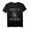 Rasta Unicorn Smoke Up Bitches Marijuana 420 Weed Cannabis T-Shirt – Lustiges Stoner-Shirt mit Humor-Slogans für Erwachsene