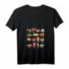 Damen Kawaii Asiatisches Japanisches Essen Japan Ramen Sushi Anime T-Shirt mit V-Ausschnitt – Lustiges Otaku Design für Sushi, Ramen & Manga Fans, Perfekt als Geschenk