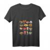 Damen Kawaii Asiatisches Japanisches Essen Japan Ramen Sushi Anime T-Shirt mit V-Ausschnitt – Lustiges Otaku Design für Sushi, Ramen & Manga Fans, Perfekt als Geschenk