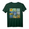 Van Gogh Sonnenblumen & Sternennacht Malcollage T-Shirt – Kunstliebhaber Geschenk mit Signatur