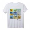 Van Gogh Sonnenblumen & Sternennacht Malcollage T-Shirt – Kunstliebhaber Geschenk mit Signatur