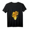 Damen Van Gogh Sonnenblumen Expressionist Modernes Kunst Malerei T-Shirt mit V-Ausschnitt – Perfektes Geschenk für Kunstliebhaber, Studenten & Lehrer