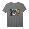 Zwei Katzen, blauer und gelber Franz Marc T-Shirt - Deutscher Expressionist Gemälde Design
