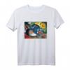 Zwei Katzen, blauer und gelber Franz Marc T-Shirt - Deutscher Expressionist Gemälde Design