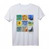 Van Gogh Gemälde Collage T-Shirt mit Sonnenblumen und Sternennacht – Perfektes Geschenk zum Geburtstag für Kunstliebhaber