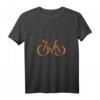 Damen Fahrrad Illustration Rad Fahrradfahrer T-Shirt mit V-Ausschnitt – Perfektes Geschenk für Radfahrer zu Geburtstag & Weihnachten