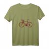Damen Fahrrad Illustration Rad Fahrradfahrer T-Shirt mit V-Ausschnitt – Perfektes Geschenk für Radfahrer zu Geburtstag & Weihnachten