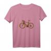 Damen Fahrrad Illustration Rad Fahrradfahrer T-Shirt mit V-Ausschnitt – Perfektes Geschenk für Radfahrer zu Geburtstag & Weihnachten