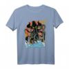Riesen Cthulhu Sunset Japanisch T-Shirt - Vintage Horror-Design für Monster- und Japan-Liebhaber