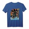 Riesen Cthulhu Sunset Japanisch T-Shirt - Vintage Horror-Design für Monster- und Japan-Liebhaber