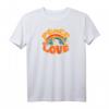 Peace Sign Love 1960er 1970er Jahre Hippie Batikfärbung Raglan - Retro Vintage T-Shirt für Festivals, Halloween & Nostalgie