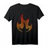 Feuerflamme Kostüm T-Shirt mit Beleuchtung – Leuchtendes Halloween Flammen-Outfit für Partys und Kostüme
