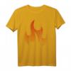 Feuerflamme Kostüm T-Shirt mit Beleuchtung – Leuchtendes Halloween Flammen-Outfit für Partys und Kostüme