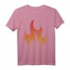 Feuerflamme Kostüm T-Shirt mit Beleuchtung – Leuchtendes Halloween Flammen-Outfit für Partys und Kostüme