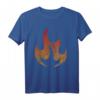 Feuerflamme Kostüm T-Shirt mit Beleuchtung – Leuchtendes Halloween Flammen-Outfit für Partys und Kostüme