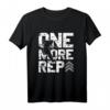 Calisthenics Muscle Up T-Shirt mit 'One More Rep' – Motivationsshirt für Kraftsport, Street Workout & Fitnessfans
