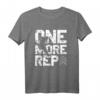 Calisthenics Muscle Up T-Shirt mit 'One More Rep' – Motivationsshirt für Kraftsport, Street Workout & Fitnessfans