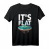 Flat Earth Society T-Shirt mit Karte des flachen Globus – Unterstütze die Wahrheit & zeige deinen Glauben