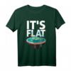 Flat Earth Society T-Shirt mit Karte des flachen Globus – Unterstütze die Wahrheit & zeige deinen Glauben