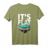 Flat Earth Society T-Shirt mit Karte des flachen Globus – Unterstütze die Wahrheit & zeige deinen Glauben