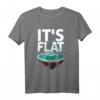 Flat Earth Society T-Shirt mit Karte des flachen Globus – Unterstütze die Wahrheit & zeige deinen Glauben