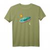Flat Earth Society T-Shirt mit Karte des flachen Globus – Für alle, die an die flache Erde glauben und ihre Überzeugung zeigen möchten