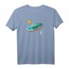 Flat Earth Society T-Shirt mit Karte des flachen Globus – Für alle, die an die flache Erde glauben und ihre Überzeugung zeigen möchten
