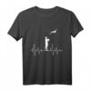 Herzschlag Herzlinie Herzfrequenz Modell-Flugzeug T-Shirt – Lustiges Geschenk für Flugzeug- und Modellflugzeug-Fans, Piloten & Flugzeugliebhaber