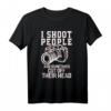 Lustiges Fotografen T-Shirt mit Aufschrift 'I Shoot People' – Perfektes Geschenk für Fotografen, Hobbyfotografen & Fotografie-Enthusiasten