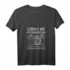 Damen Leben Ist Wie Fotografieren Man Muss Das Positive T-Shirt mit V-Ausschnitt – Perfektes Geschenk für Fotografen und kreative Persönlichkeiten