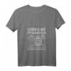 Damen Leben Ist Wie Fotografieren Man Muss Das Positive T-Shirt mit V-Ausschnitt – Perfektes Geschenk für Fotografen und kreative Persönlichkeiten