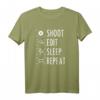 Fotografen Shoot Edit Sleep Repeat T-Shirt mit Kamera-Design – Perfektes Geschenk für Fotografen, Cutter & Kameraleute