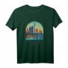 Frankfurt Skyline Illustration T-Shirt – Stadt-Liebe Geschenk für Frankfurt Fans und Freunde