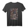 Vintage Blumen Übersicht T-Shirt mit französischen Namen - Botanische Illustrationen, perfektes Geschenk für Blumen- und Gartenliebhaber