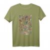 Vintage Blumen Übersicht T-Shirt mit französischen Namen - Botanische Illustrationen, perfektes Geschenk für Blumen- und Gartenliebhaber