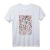 Vintage Blumen Übersicht T-Shirt mit französischen Namen - Botanische Illustrationen, perfektes Geschenk für Blumen- und Gartenliebhaber
