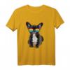 Französische Bulldogge T-Shirt mit LGBT Regenbogen Flagge – Unterstützung für Liebe, Gleichheit und Hunde, lustiges Accessoire für Freunde und Familie