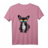Französische Bulldogge T-Shirt mit LGBT Regenbogen Flagge – Unterstützung für Liebe, Gleichheit und Hunde, lustiges Accessoire für Freunde und Familie