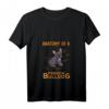 Damen Französische Bulldogge French Bulldog Frenchie Bully T-Shirt mit V-Ausschnitt – Lustiges Hundemotiv für Hundeliebhaber & Frenchie Eltern