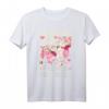 Französische Bulldogge Just A Girl Who Loves Dog Flower Women Floral T-Shirt – Niedliches Tierliebhaber Damen-Shirt für Hundemädchen