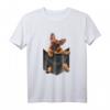 T-Shirt mit französischer Bulldogge in Tasche – Süßes Hunde- und Bulldoggen Motiv, Geschenk für Hunde- und Bulldoggenliebhaber