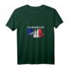 Damen Camargue Französisches Pferd T-Shirt mit V-Ausschnitt – Stilvolles Reit- und Pferdeliebhaber-Outfit