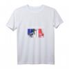 Damen Camargue Französisches Pferd T-Shirt mit V-Ausschnitt – Stilvolles Reit- und Pferdeliebhaber-Outfit