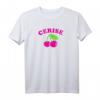 Retro Französisch Kirsche T-Shirt – Klassisch geschnitten mit hochwertigem Saum, perfekt für Vintage-Style und französisches Design