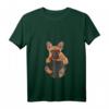 Damen T-Shirt mit französischer Bulldogge in Tasche – Süßes Hunde-Shirt für Bulldoggen-Liebhaberinnen und Hundemamas