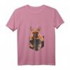 Damen T-Shirt mit französischer Bulldogge in Tasche – Süßes Hunde-Shirt für Bulldoggen-Liebhaberinnen und Hundemamas