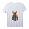 Damen T-Shirt mit französischer Bulldogge in Tasche – Süßes Hunde-Shirt für Bulldoggen-Liebhaberinnen und Hundemamas