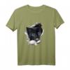 Süßes schwarzes Kätzchen T-Shirt – Niedliches Katzenmotiv für Tierliebhaber, Kinder & Katzenfans