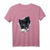 Süßes schwarzes Kätzchen T-Shirt – Niedliches Katzenmotiv für Tierliebhaber, Kinder & Katzenfans