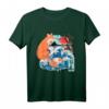 Japanischer Fuchs Kitsune & Great Wave Kanagawa Vintage Art T-Shirt - Japanische Kultur, Sakura & Traditionen